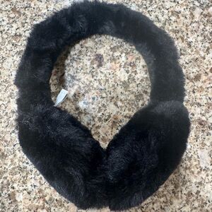 UGG Black Faux Fur Earmuffs